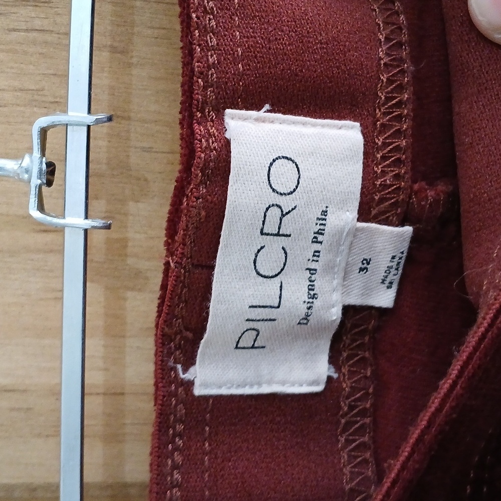 Anthropologie Pilcro Stretch Velvet Flare Leg Pants - 32 - Picture 3 of 6